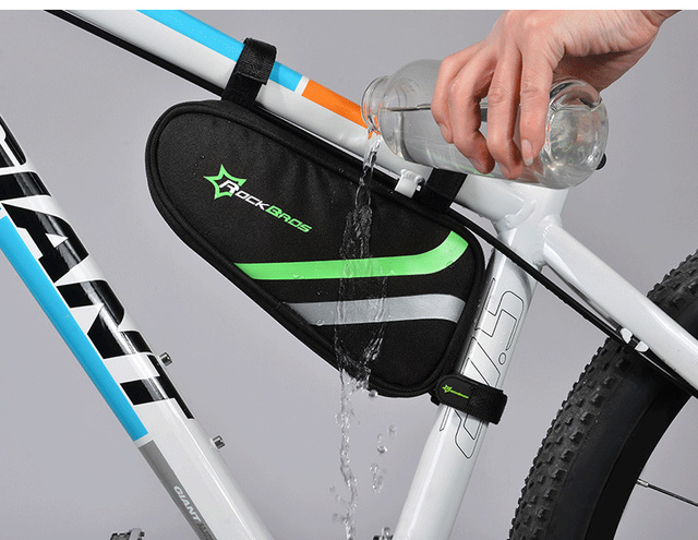 RockBros wodoodporna torba rowerowa MTB do przodu na ramę trójkątna czarna torba narzędziowa do naprawy rowerów Pannier - Wianko - 13