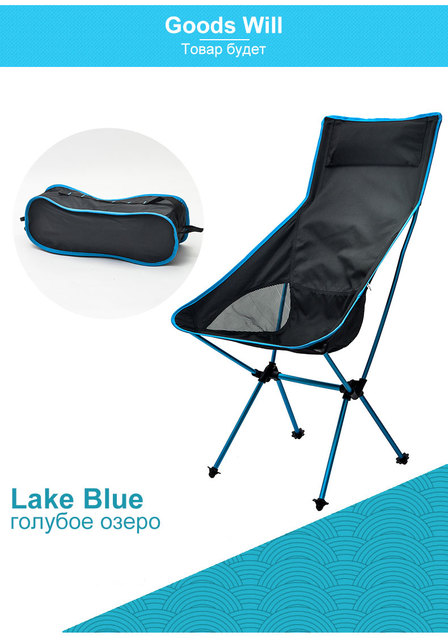 Składane krzesło ultralight dla podróżników, kempingu, pikników - Outdoor Portable Camping BBQ Beach Seat - Wianko - 28