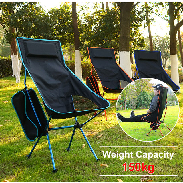Składane krzesło ultralight dla podróżników, kempingu, pikników - Outdoor Portable Camping BBQ Beach Seat - Wianko - 17