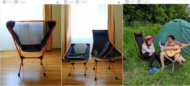 Składane krzesło ultralight dla podróżników, kempingu, pikników - Outdoor Portable Camping BBQ Beach Seat - Wianko - 6