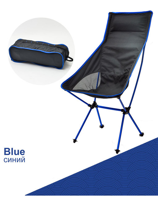Składane krzesło ultralight dla podróżników, kempingu, pikników - Outdoor Portable Camping BBQ Beach Seat - Wianko - 29
