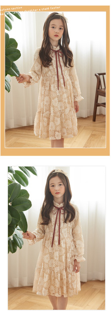 Długorękawowe sukienki Princess Dress Winter Fleece dla dziewczyn w wieku 8-13 lat - Wianko - 7