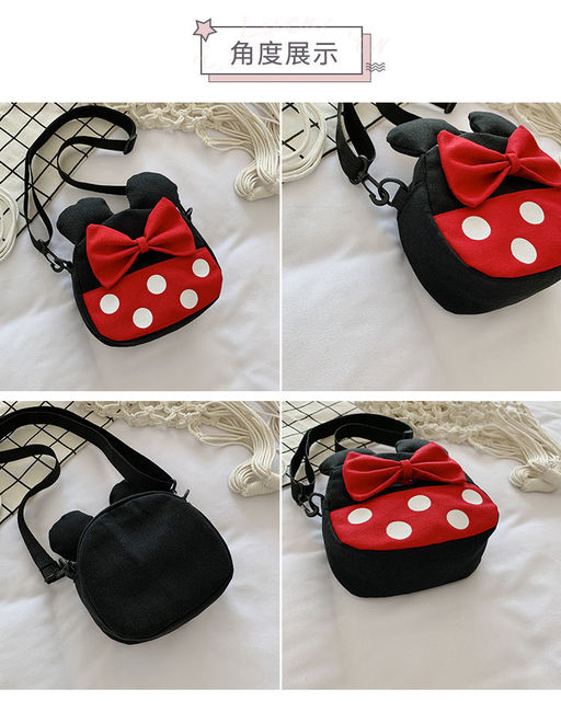 Plecak Minnie Mini Disney Mickey Mouse dla dziewczynek – mała, kawaii torebka damska - Wianko - 7