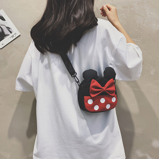 Plecak Minnie Mini Disney Mickey Mouse dla dziewczynek – mała, kawaii torebka damska - Wianko - 5