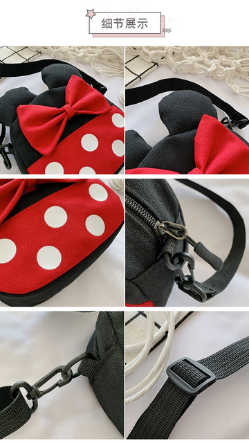 Plecak Minnie Mini Disney Mickey Mouse dla dziewczynek – mała, kawaii torebka damska - Wianko - 6