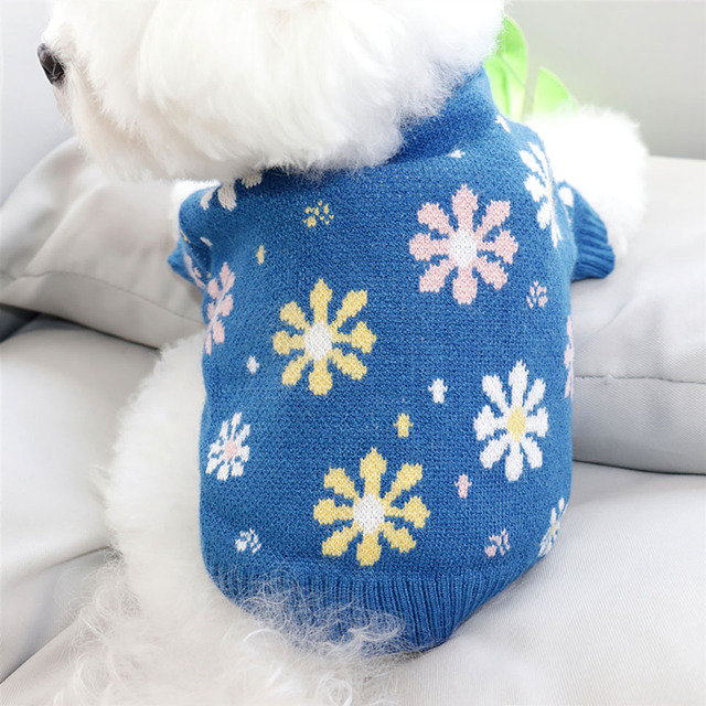 Sweter dla psa z dzianiny - Pet Snowcoat, idealny na jesień i zimę, dla piesków ras sznaucer, Bichon oraz kotów - Wianko - 3