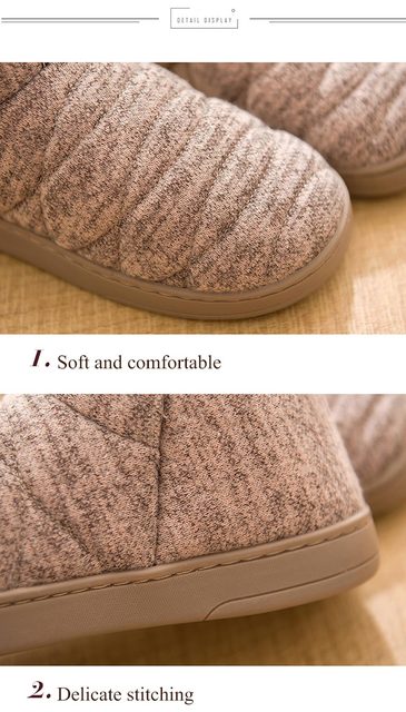 Pantofle zimowe Heel Wrap - grube, pluszowe, ciepłe, bawełniane, bezpieczne na podłodze, antypoślizgowe - Wianko - 6