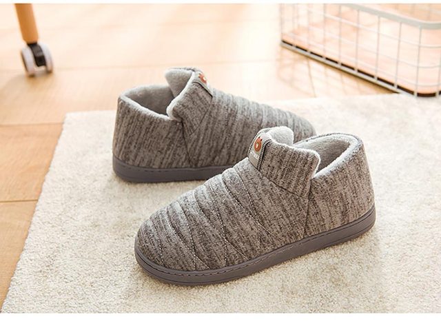 Pantofle zimowe Heel Wrap - grube, pluszowe, ciepłe, bawełniane, bezpieczne na podłodze, antypoślizgowe - Wianko - 14
