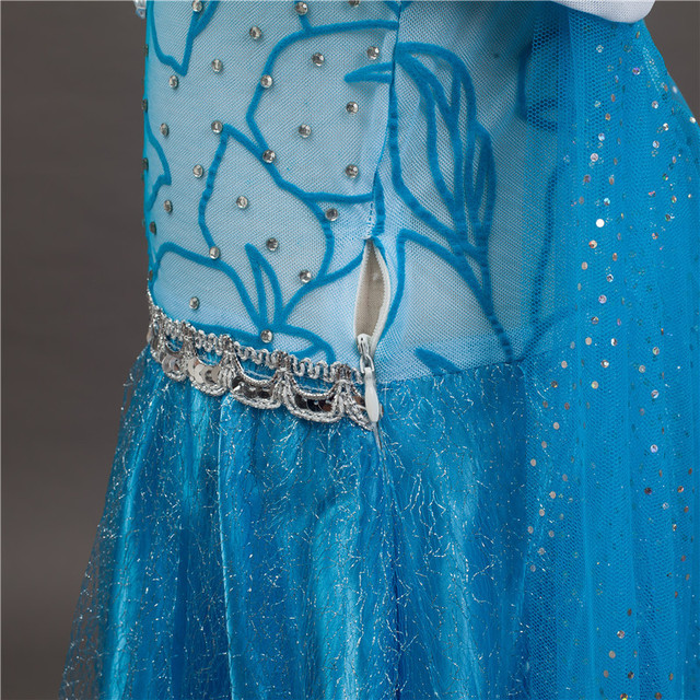 Sukienka Cosplay księżniczki Elsy z filmu Disney Mrożone dla dziewczynki - Wianko - 11