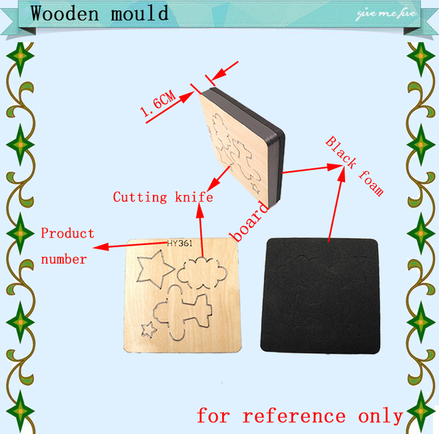 Wykrojniki i drewniane formy HT787 - idealne do cięcia matryc na zwykłej maszynie! - Wianko - 3