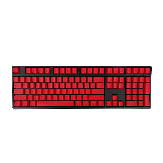 Klawiatura mechaniczna czerwona z podświetleniem przezroczystym, 108 klawiszy, ABS, dla Anne Pro 2 GK61 SK61 GK64, PC Laptop - Wianko - 3