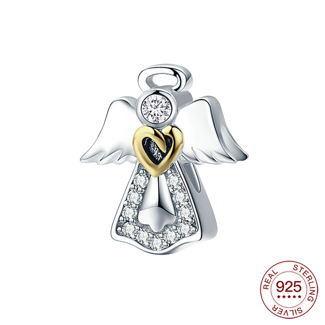 Nowy dwukolorowy srebrny charm w kształcie łabędzia do bransoletki lub naszyjnika Pandora - biżuteria celebrytka - Wianko - 3