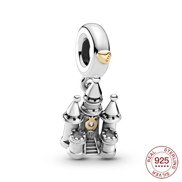 Nowy dwukolorowy srebrny charm w kształcie łabędzia do bransoletki lub naszyjnika Pandora - biżuteria celebrytka - Wianko - 7