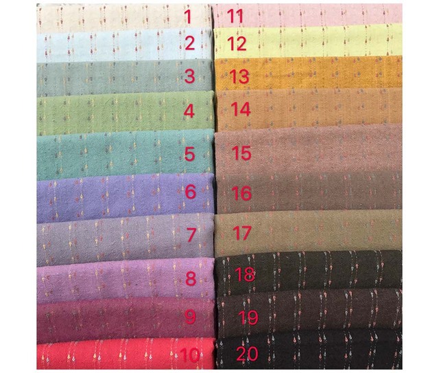 Japońska mała tkanina DIY, barwiona przędza, do szycia ręcznie Patchwork pikowania - 50x70cm - Wianko - 16