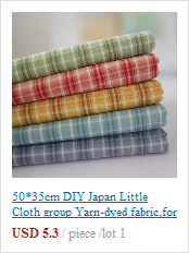 Japońska mała tkanina DIY, barwiona przędza, do szycia ręcznie Patchwork pikowania - 50x70cm - Wianko - 2