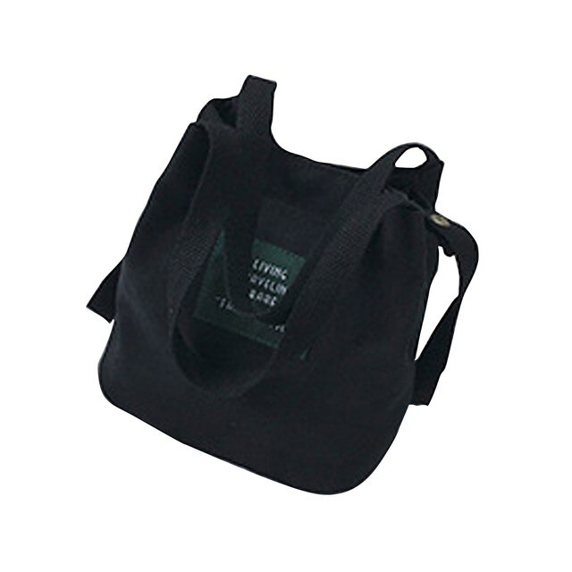 Mini płócienna torba damska Tote z uroczym listem - praktyczna torebka dla kobiet i dziewcząt - Wianko - 8