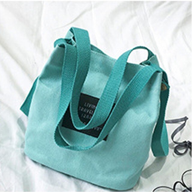 Mini płócienna torba damska Tote z uroczym listem - praktyczna torebka dla kobiet i dziewcząt - Wianko - 12