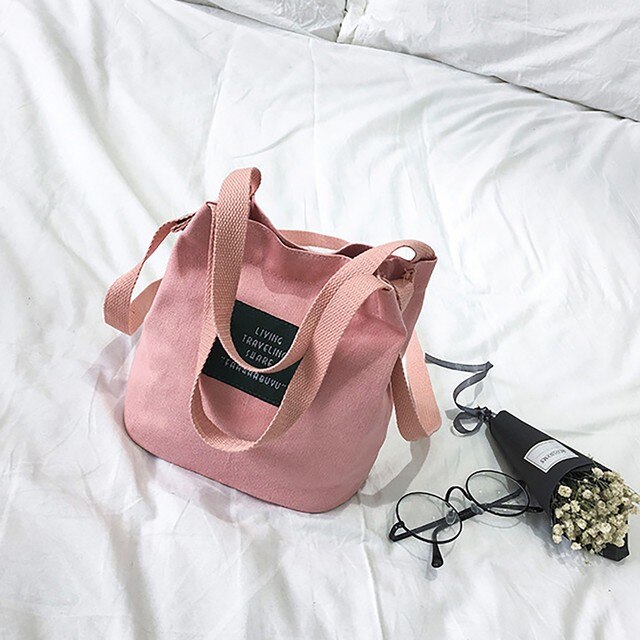 Mini płócienna torba damska Tote z uroczym listem - praktyczna torebka dla kobiet i dziewcząt - Wianko - 11