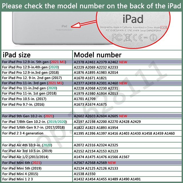 Etui skórzane PU na iPad 10.2 7th/8th/9th (2020/2021), iPad Air 4, iPad 9.7 6th, iPad Air 3, iPad Pro 11, iPad 10.5, iPad mini 6/5/2 - Wianko - 1