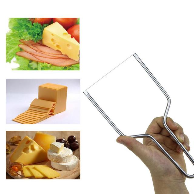 Ręczna krajalnica do sera ze stali nierdzewnej z ekologiczną deską do krojenia - Wianko - 5