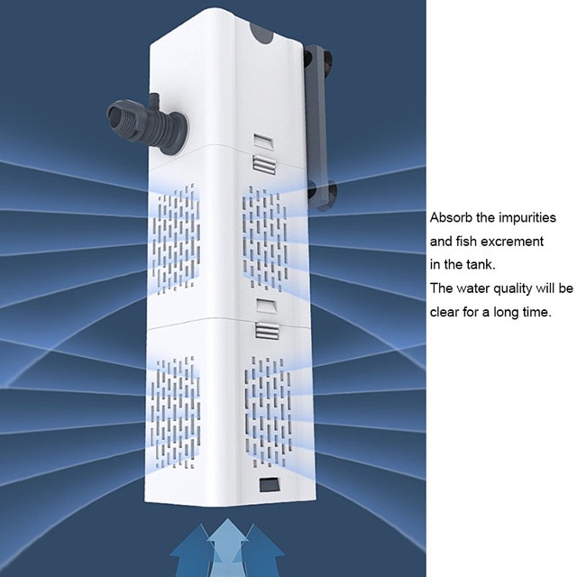 Filtr pompy do akwarium 240V 6W, wewnętrzna pompa głębinowa z Spray Flow, biologiczny Plus i filtr zasilania - Wianko - 8