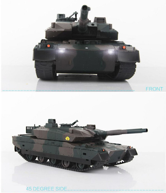 Zdalnie sterowany duży model czołgu ładującego - zabawka dla chłopca zdalnie sterowana zabawka w kształcie samochodowego czołgu - Wianko - 11