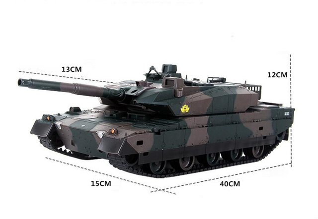 Zdalnie sterowany duży model czołgu ładującego - zabawka dla chłopca zdalnie sterowana zabawka w kształcie samochodowego czołgu - Wianko - 2