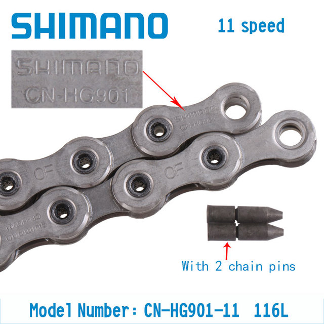 Łańcuch rowerowy SHIMANO 11 Speed CN-HG601 HG701 HG901, 116 linków, oryginalne pudełko, magiczna klamra, droga część rowerowa - Wianko - 9