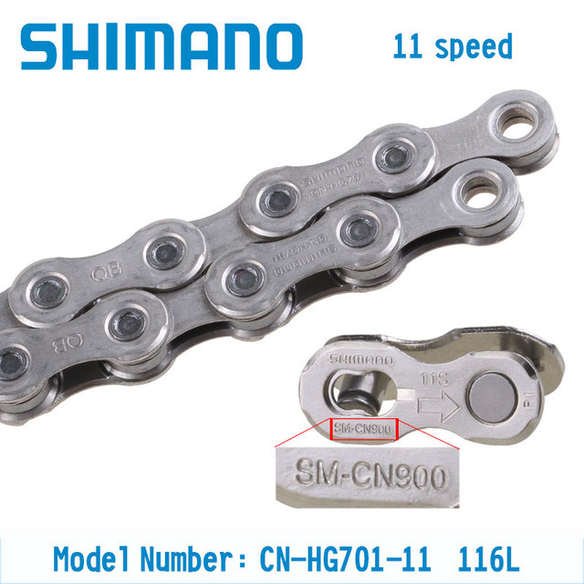 Łańcuch rowerowy SHIMANO 11 Speed CN-HG601 HG701 HG901, 116 linków, oryginalne pudełko, magiczna klamra, droga część rowerowa - Wianko - 7