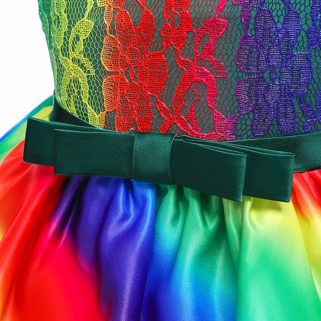 Sukienka dla dziewczynek korowód z dekoltem w szpic, Tuxedo, pióra na ślub - różowe cekiny - Wianko - 34