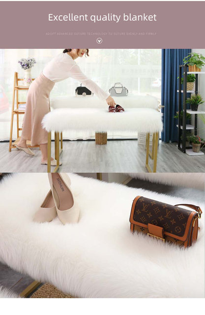 Futrzany dywan Bubble Kiss ze sztucznego futra - jakość, miękkość i elegancja dla salonu i sypialni - Wianko - 13