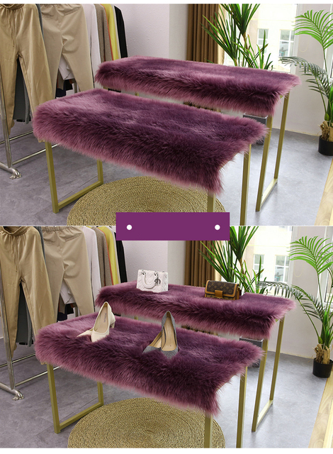 Futrzany dywan Bubble Kiss ze sztucznego futra - jakość, miękkość i elegancja dla salonu i sypialni - Wianko - 17