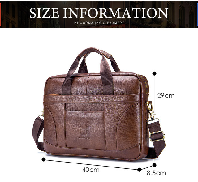 Biznesowa torba na ramię męska z retro skóry wołowej - duża pojemność, przenośny neseser na laptop - Wianko - 9