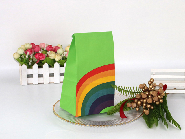 Pudełko papierowe na prezenty w kształcie tęczy - ideał na ślub, urodziny i Boże Narodzenie - Wianko - 13