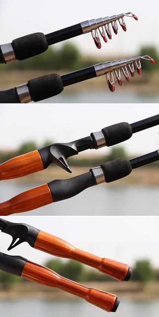 Zestaw wędkarski GHOTDA Portable Travel Fishing Combo 1.3-1.8m Casting Spinning – wędka i 17+1BB Reel Combo, akcesoria wędkarskie - Wianko - 11