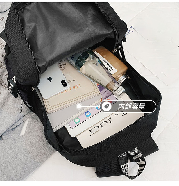 Plecak podróżny Tokio Ghul Anime z błyszczącym zamkiem na książki i miejscem na laptopa - Wianko - 5