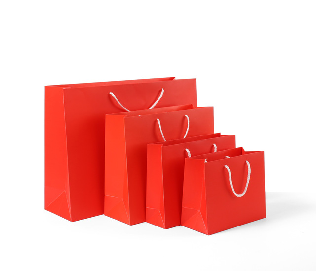 Zielona czerwona wysokiej jakości papierowa torba na prezent, różne rozmiary, z uchwytami - Wianko - 8