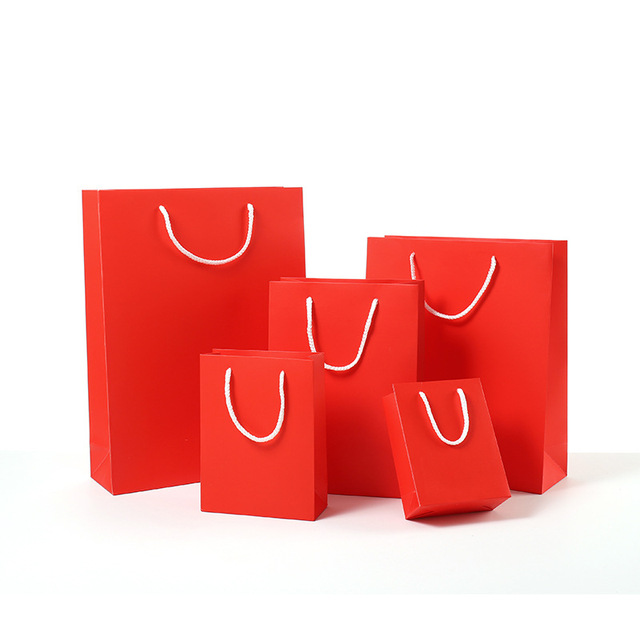 Zielona czerwona wysokiej jakości papierowa torba na prezent, różne rozmiary, z uchwytami - Wianko - 10