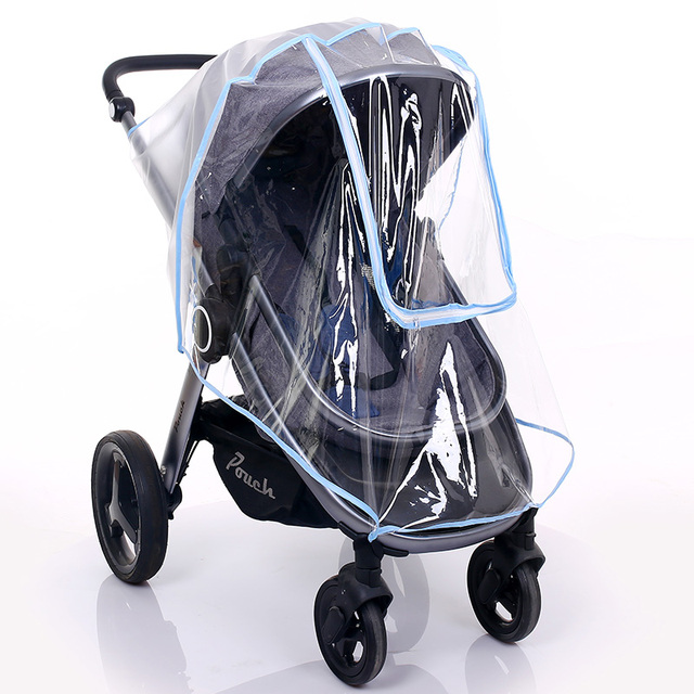 Uniwersalny wodoodporny przezroczysty płaszcz przeciwdeszczowy z zamkiem na wózek dziecięcy - Wianko - 22