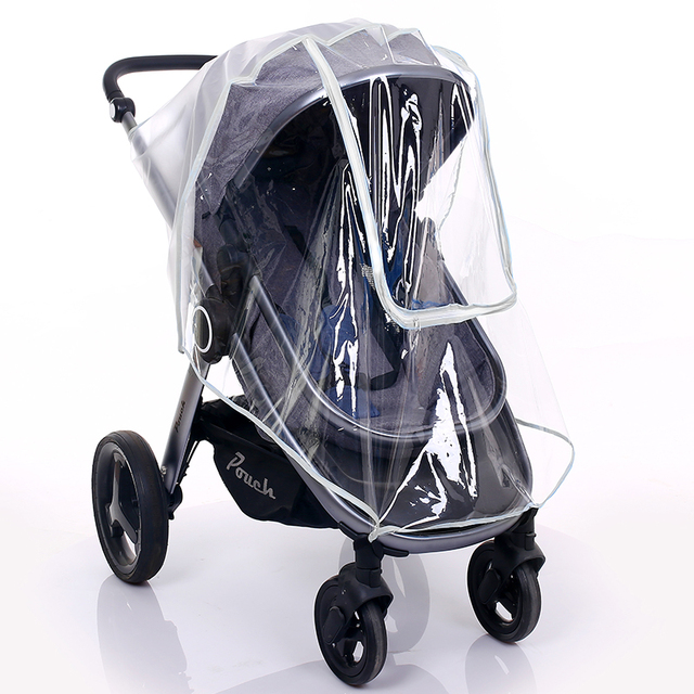 Uniwersalny wodoodporny przezroczysty płaszcz przeciwdeszczowy z zamkiem na wózek dziecięcy - Wianko - 21