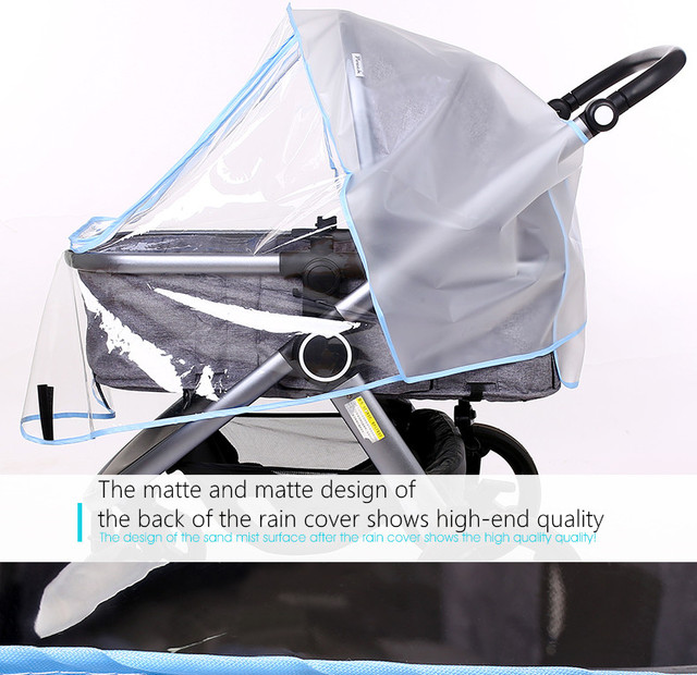 Uniwersalny wodoodporny przezroczysty płaszcz przeciwdeszczowy z zamkiem na wózek dziecięcy - Wianko - 16
