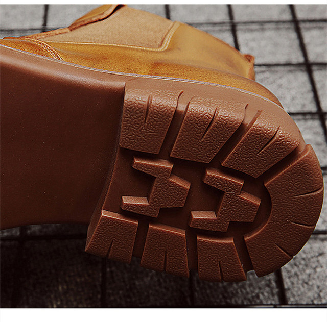 Męskie buty sztyblety Chelsea Vintage z prawdziwej skóry cielęcej - Wianko - 11
