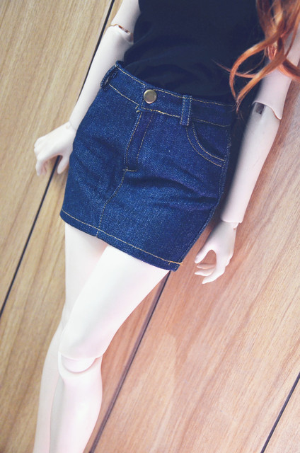 Spódnica jeansowa dla lalki BJD 1/4 1/3 SD10/13, SD16 - model CWB62 - Wianko - 3