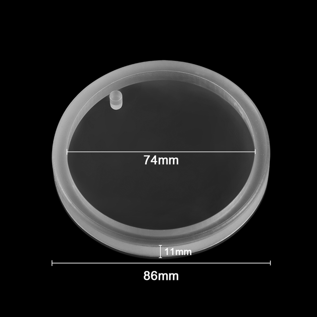 Silikonowa forma do wytwarzania biżuterii - okrągły wisiorek (żywica) - Wianko - 17