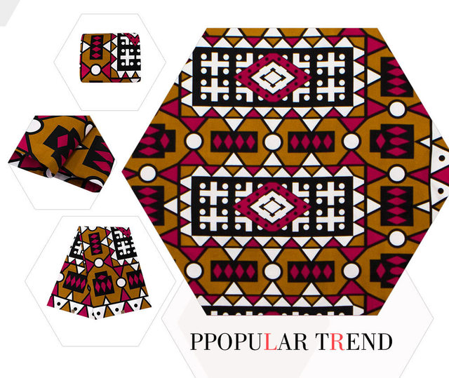 Chzimade 1 stoczni - Miękka bawełniana tkanina we wzory African Wax Batik - Wianko - 4