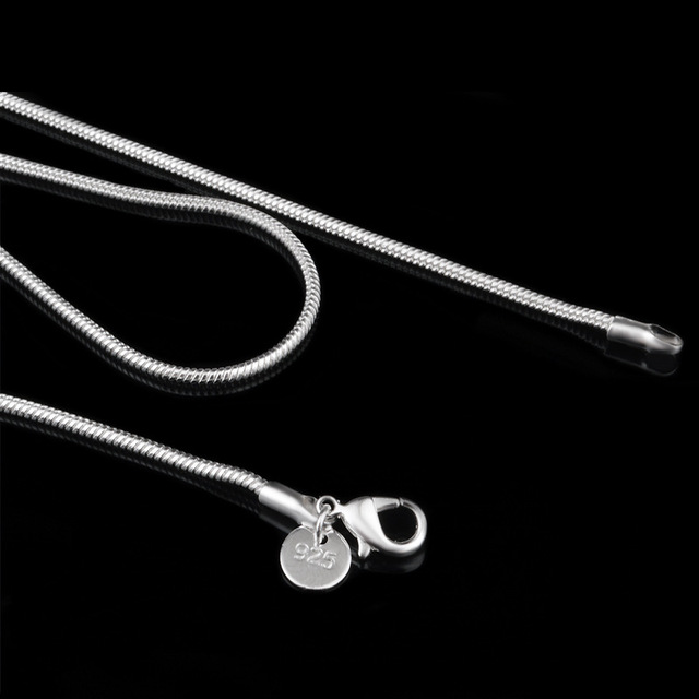 Homar łańcuszek wężyk Necklace1mm dla kobiet i mężczyzn, zapięcie naszyjnik 16-24 cali - Wianko - 3