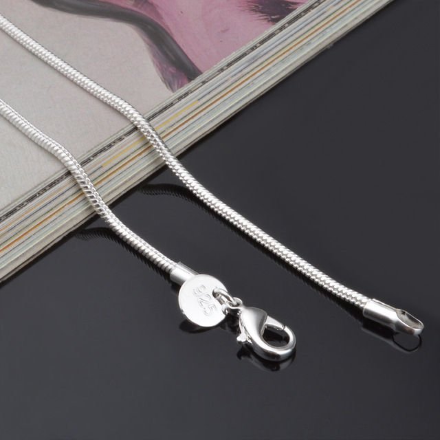 Homar łańcuszek wężyk Necklace1mm dla kobiet i mężczyzn, zapięcie naszyjnik 16-24 cali - Wianko - 5