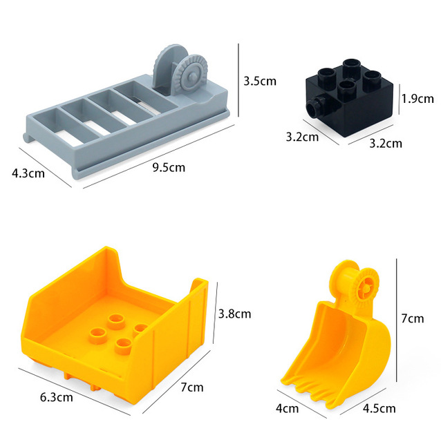 Klocki Traffic - akcesoria samochodowe, żuraw inżynieryjny, części do samolotów, kompatybilne cegły - zabawki dla dzieci - Wianko - 7