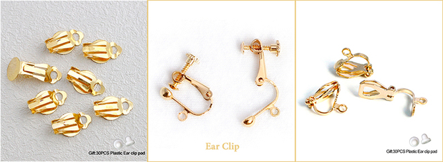100szt./partia klipsów ucha trójkątnych do DIY kolczyków - biżuteryjne części do ręcznej produkcji bez konieczności przekłuwania - hurtownia akcesoriów biżuteryjnych AS06-100 - Wianko - 2