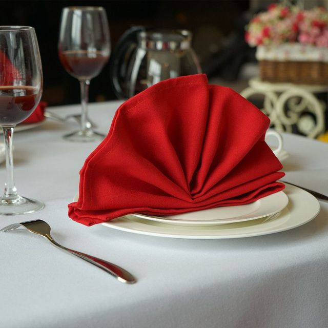 Serwetka stołowa luksusowa zmywalna 40x40 cm kwadratowa Faux satynowa tkanina+ obrus ślubny ozdoby obiadowe - Wianko - 11
